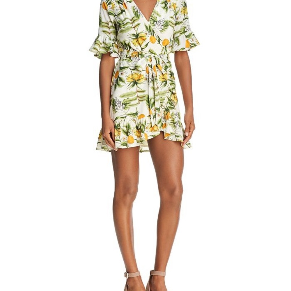 Lost + Wander Limonada Citrus Print Dress